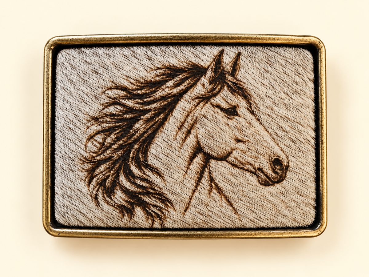 Cowhide Horse