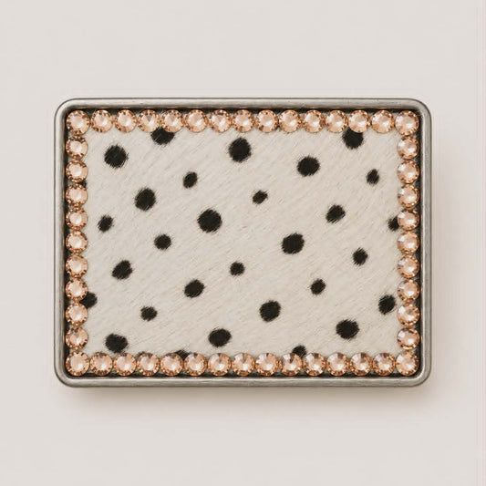 Brown Spotted Cowhide Buckle