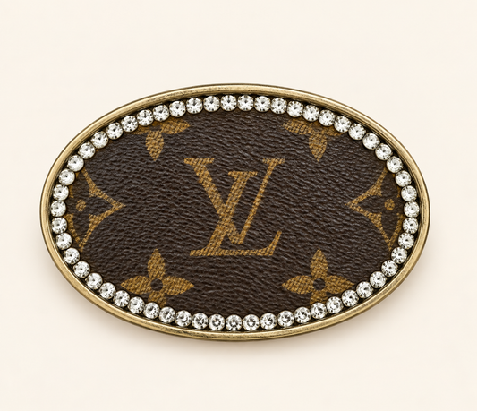 Upcycled Monogram LV - Swarovski Crystals