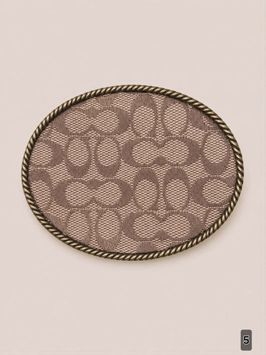 Upcycled The Rodeo Drive Oval Canvas Buckle
