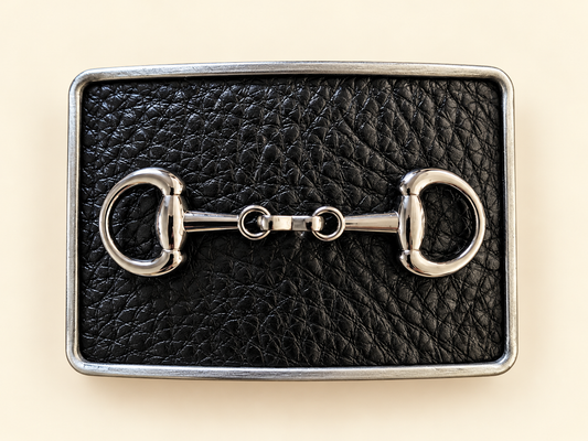 Black Pebble Leather w/Horsebit
